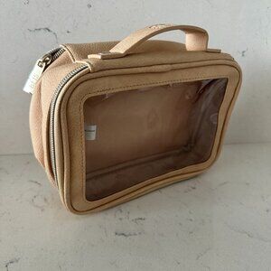 Beis On the Go Essential Cosmetic Case in TAN